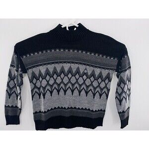 Eddie Bauer Women Long Sleeves Mock Neck Pullover Multicolor Sweater Size XS